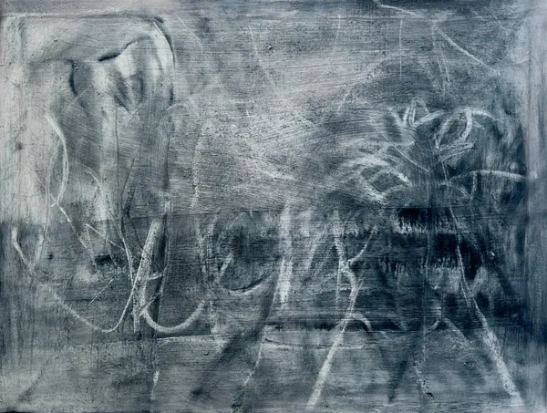 Grey and white abstract covered in chalky scribbled lines