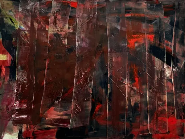 Wide canvas of dark red and black with translucent vertical bands dragged across it